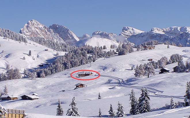 Haus Winter Position location house winter